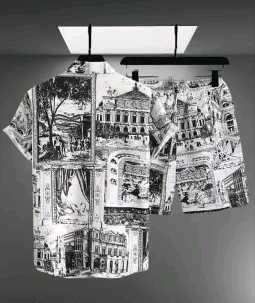 DINU Polyester Fabric Co Ord Set for Men