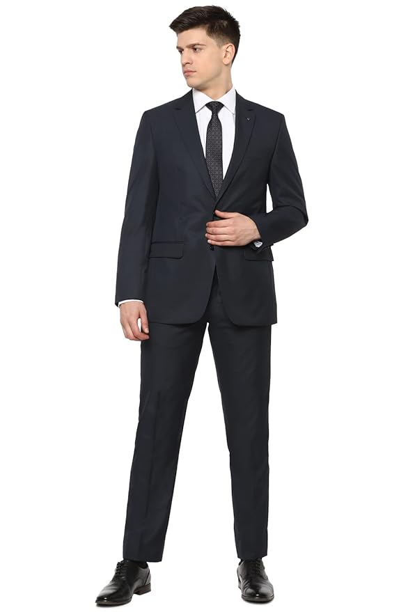 Louis Philippe Men's Polyester Blend Two Piece Suit-Dress Set