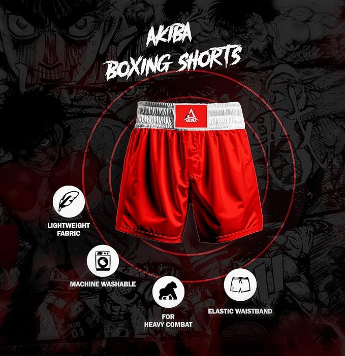 AKIBA Men Boxing Shorts for Boxing Training Fitness Gym Cage Fight MMA Mauy Thai Kickboxing Clothing thumb 2