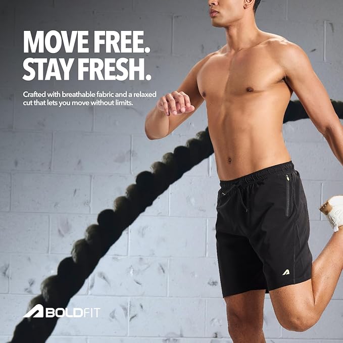 Boldfit Shorts for Men Training Gym Shorts for Men Workout Lightweight Running Short for Man thumb 1