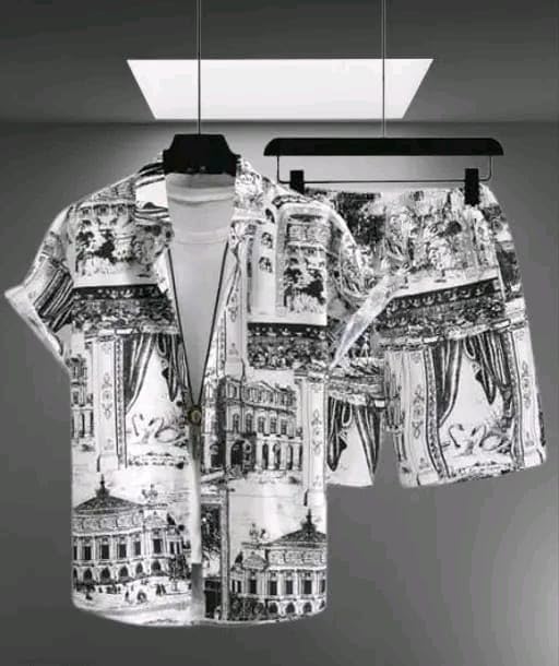 DINU Polyester Fabric Co Ord Set for Men thumb 2