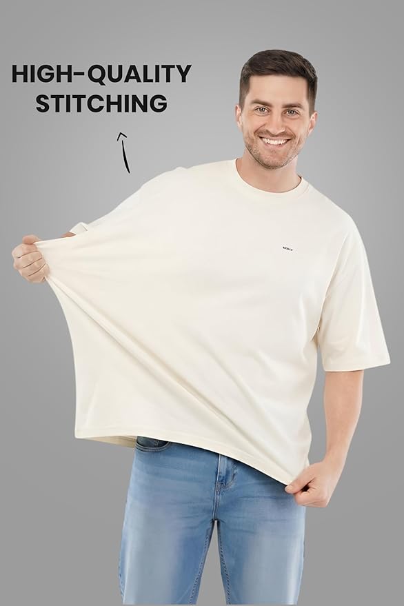 Excello 100% Pure Cotton Oversized T-Shirt thumb 2