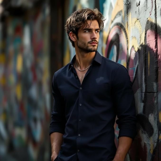 Glowic Men's Plain Casual Shirt | Cotton Soft & Breathable Fabric | Full Sleeve Comfort Fit Stylish Solid Shirts for Office thumb 1