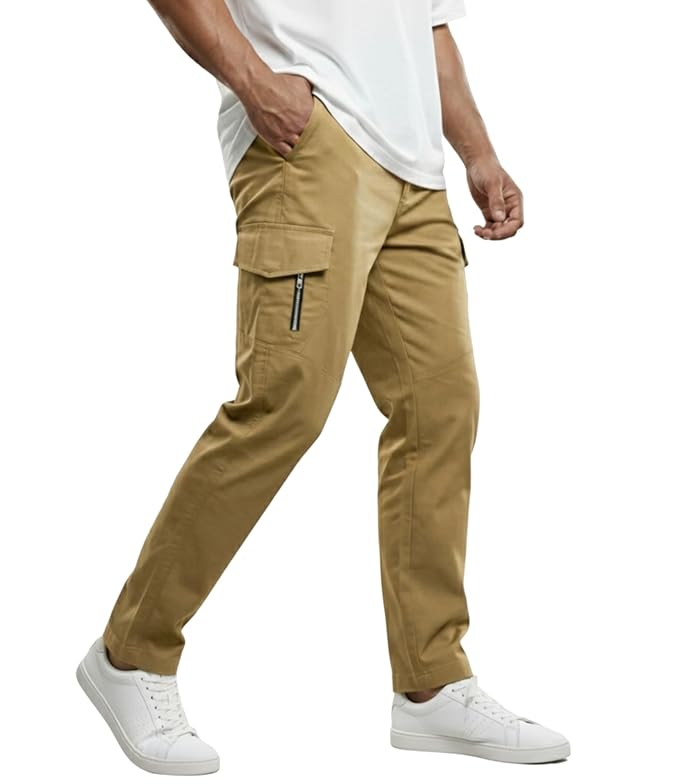 NINQ Men’s Cargo Pants with Utility Pockets thumb 1